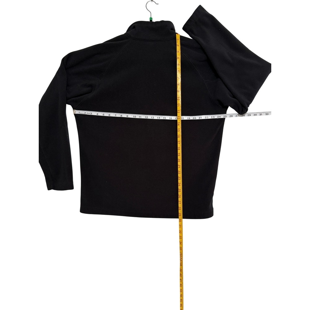 Columbia Mens XL Black Quarter Zip Fleece Pullover Jacket XM6410 Pocket - Picture 5 of 8